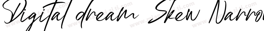 Digital dream Skew Narrow字体转换